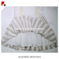 Girl summer double ruffle stripe dress